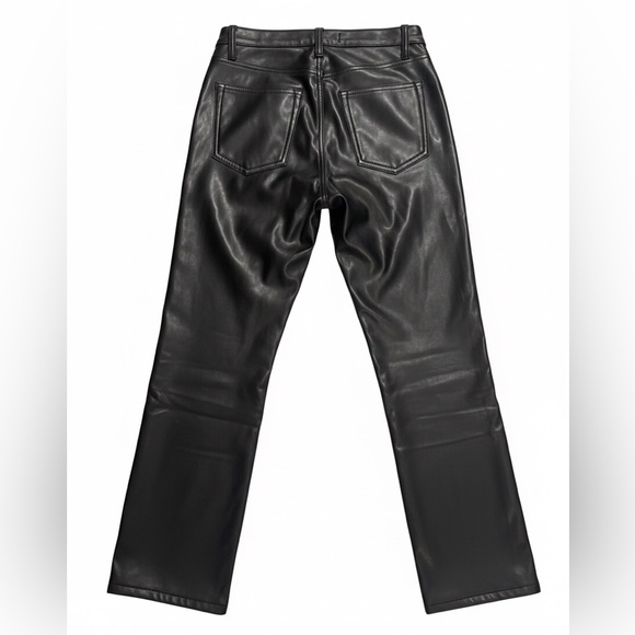 Abercrombie and Fitch Black Denim and Faux Leather Pants- NWT - Picture 3 of 3